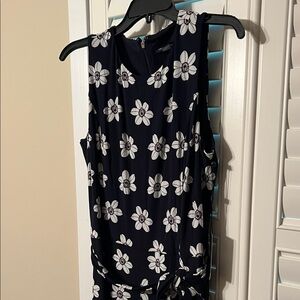 Tommy Hilfiger Navy and White Floral Maxi Dress